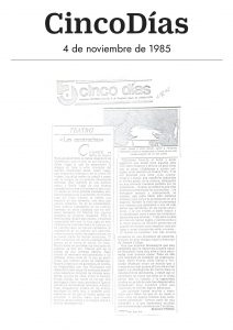 Cinco Días - 04/11/1985