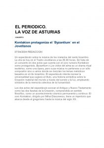 La Voz de Asturias - 07/04/2004