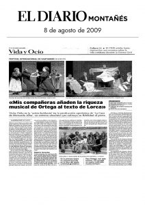 El Diario Montañés - 09/08/2009