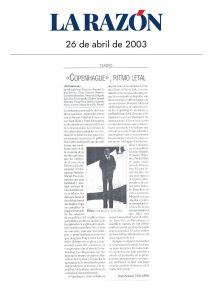 La Razón - 26/04/2003
